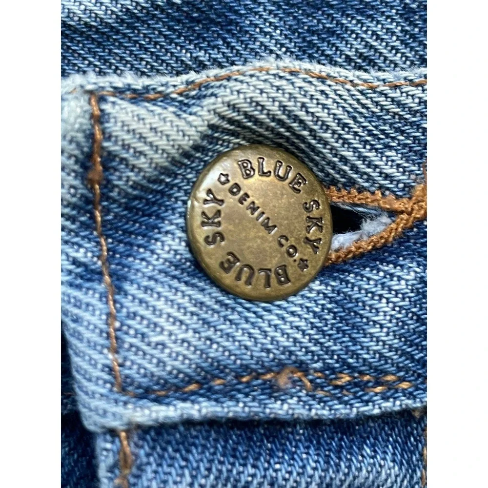 Vintage Made In USA Blue Sky Denim Co Mens 36x32 (33x30) Jeans 100% Cotton Rigid